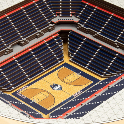 Uconn Huskies 25-Layer StadiumViews 3D Wall Art