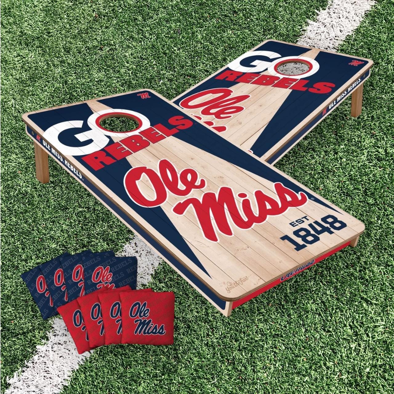 Ole Miss Rebels Cornhole Boards 2x4 (Officially Licensed)