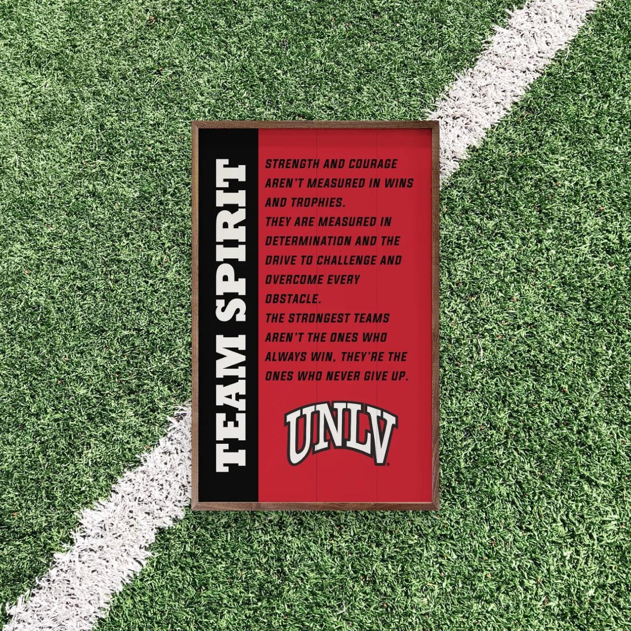 UNLV Rebels Artwork Vertical | UNLV Rebels Wall Art (Officially Licensed) Vertical Wide