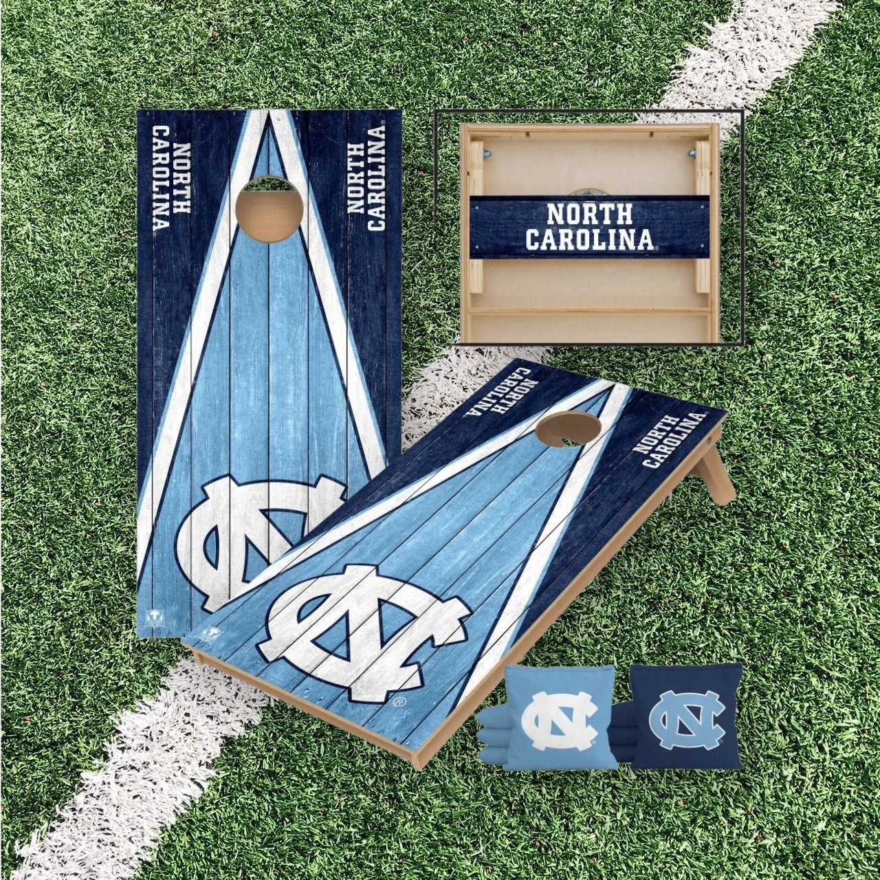 North Carolina Tarheels Cornhole Boards 2x4 | Officially Licensed