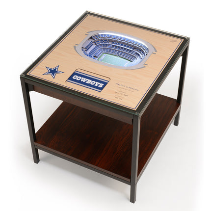 Dallas Cowboys 25 Layer Stadium View Lighted End Table