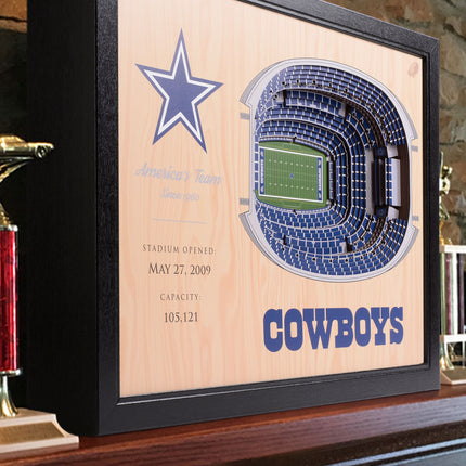 Dallas Cowboys 25 Layer Stadium Art