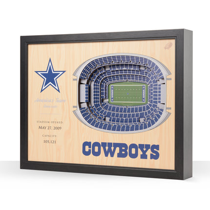 Dallas Cowboys 25 Layer Stadium Art