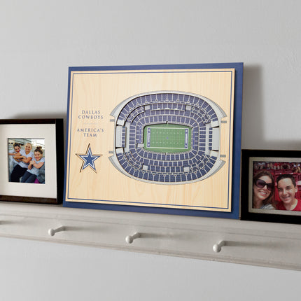Dallas Cowboys 5-Layer 3D StadiumView Wall Art