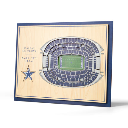 Dallas Cowboys 5-Layer 3D StadiumView Wall Art