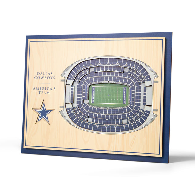 Dallas Cowboys 5-Layer 3D StadiumView Wall Art