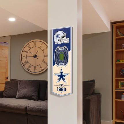 Dallas Cowboys 3D Stadium 6x19 Banners