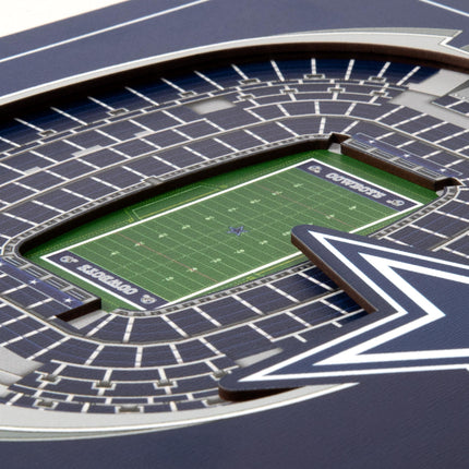 Dallas Cowboys 3D StadiumView Wall Art 12x12