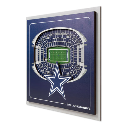 Dallas Cowboys 3D StadiumView Wall Art 12x12