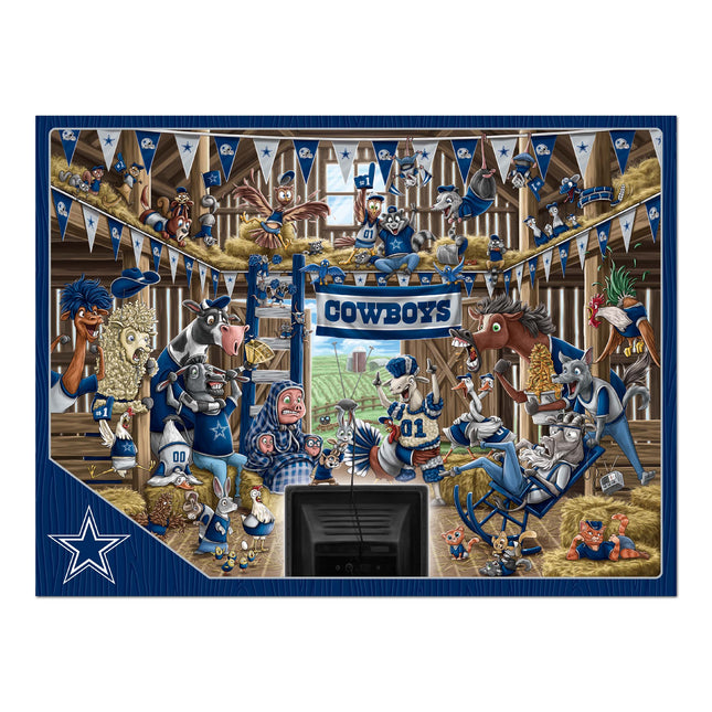 Dallas Cowboys Barnyard Fans Puzzle - 500 PC