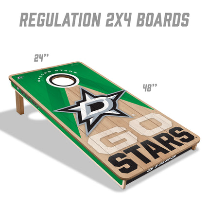 Dallas Stars 2x4 Slogan Series Cornhole Boards