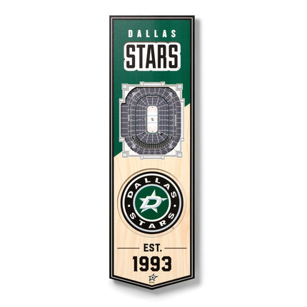 Dallas Stars 3D Stadium 6x19 Banners