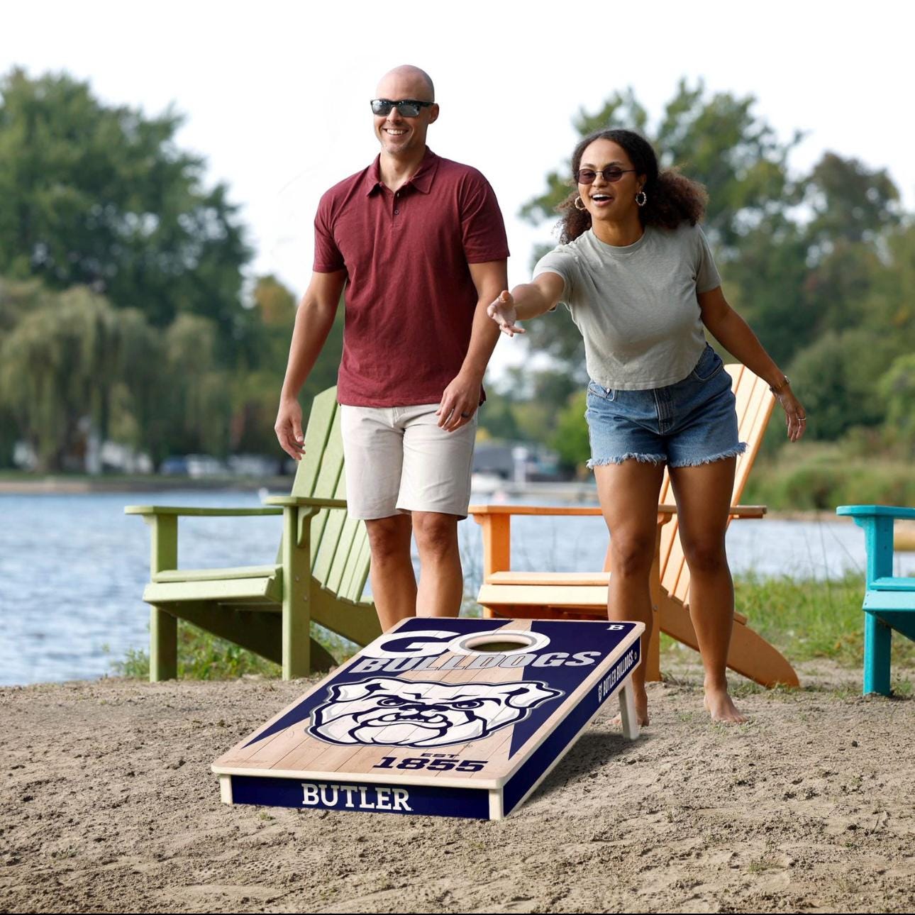 Butler Bulldogs Cornhole Boards 2x4 (Officially Licensed)