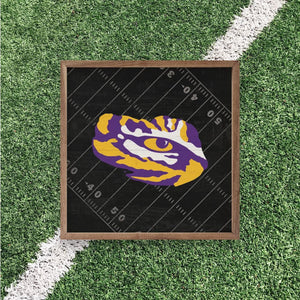 LSU Tigers Artwork | LSU Tigers Wall Art (Officially Licensed)Square