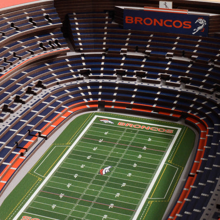 Denver Broncos 25 Layer Stadium Art