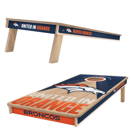 Denver Broncos Cornhole Boards 2x4 Slogan Series