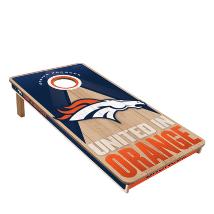 Denver Broncos Cornhole Boards 2x4 Slogan Series