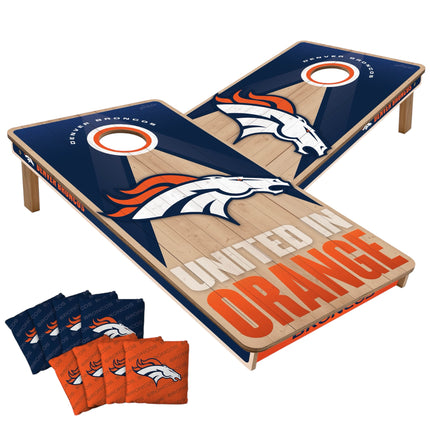 Denver Broncos Cornhole Boards 2x4 Slogan Series