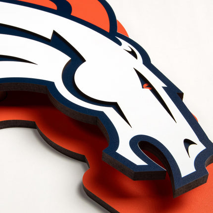 Denver Broncos 3DX Die Cut Logo