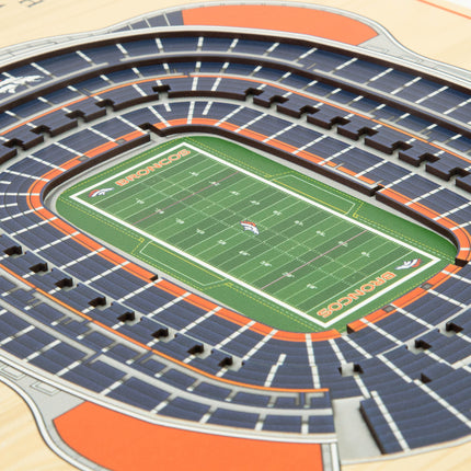 Denver Broncos 5-Layer 3D StadiumView Wall Art