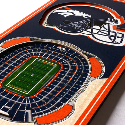 Denver Broncos 3D Stadium 6x19 Banners