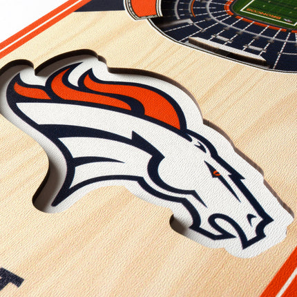 Denver Broncos 3D Stadium 6x19 Banners