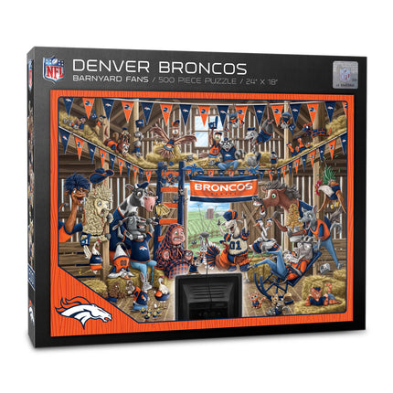 Denver Broncos Barnyard Fans Puzzle - 500 PC