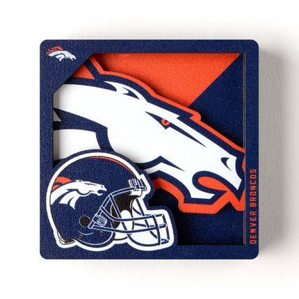 Denver Broncos 3D Logo Series Magnet