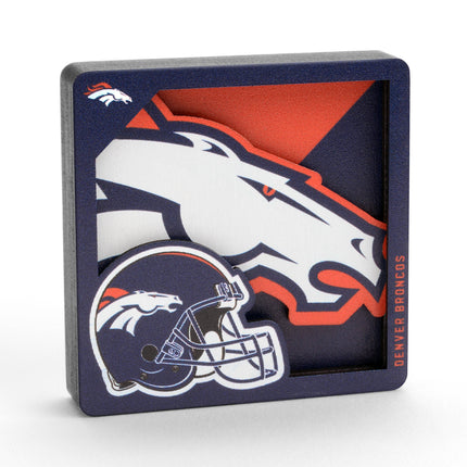 Denver Broncos 3D Logo Series Magnet