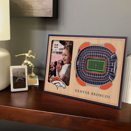 Denver Broncos 3D StadiumView Picture Frame