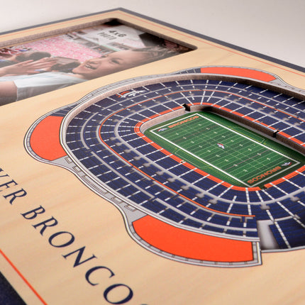 Denver Broncos 3D StadiumView Picture Frame