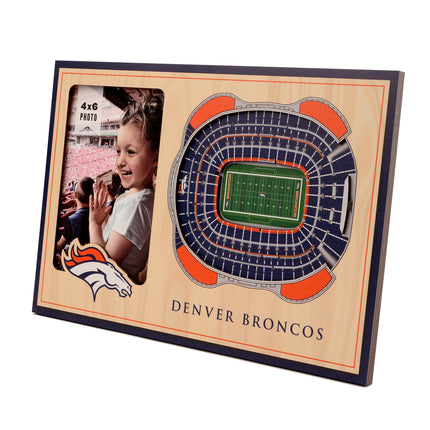 Denver Broncos 3D StadiumView Picture Frame