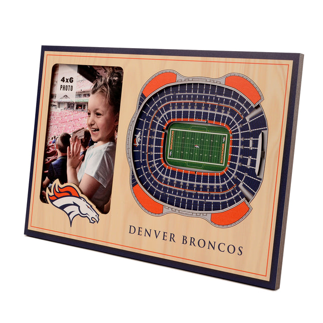 Denver Broncos 3D StadiumView Picture Frame