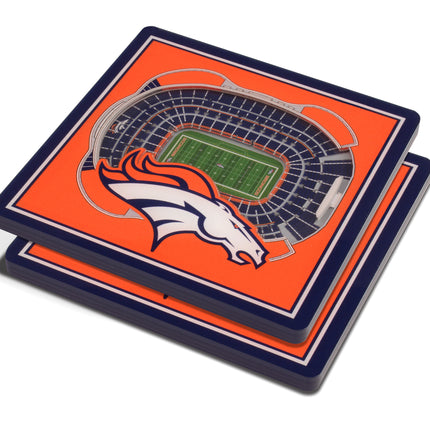 Denver Broncos 3D Stadium View Coasters