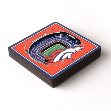 Denver Broncos 3D StadiumView Magnets