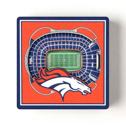 Denver Broncos 3D StadiumView Magnets