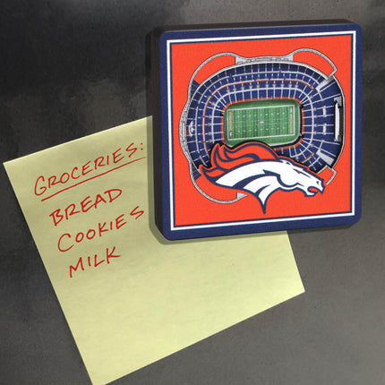 Denver Broncos 3D StadiumView Magnets