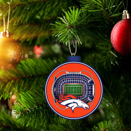 Denver Broncos 3D StadiumView Ornaments