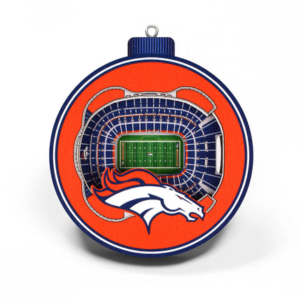 Denver Broncos 3D StadiumView Ornaments
