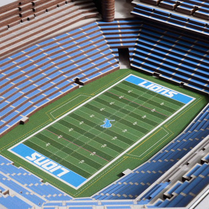 Detroit Lions 25 Layer Stadium Art
