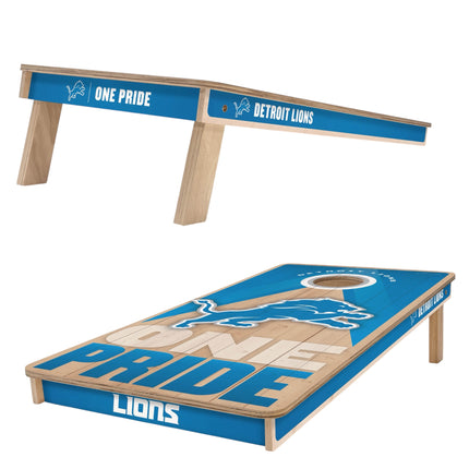 Detroit Lions Cornhole Boards 2x4 Slogan Series