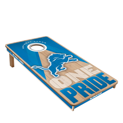 Detroit Lions Cornhole Boards 2x4 Slogan Series