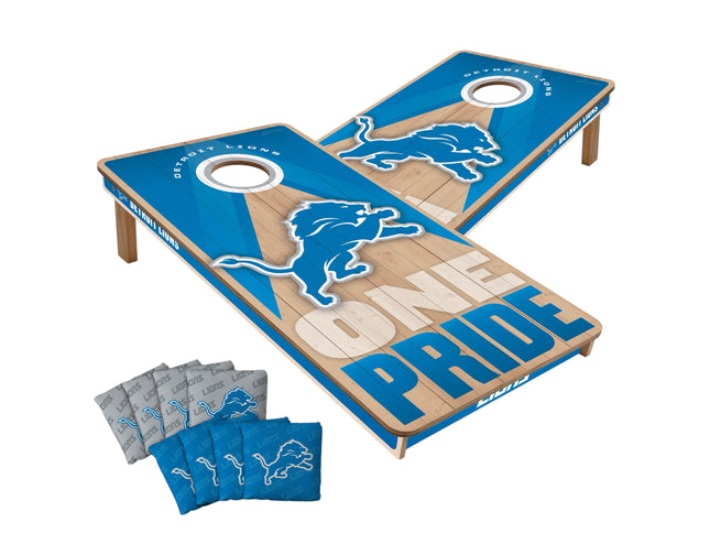 Detroit Lions Cornhole Boards 2x4 Slogan Series