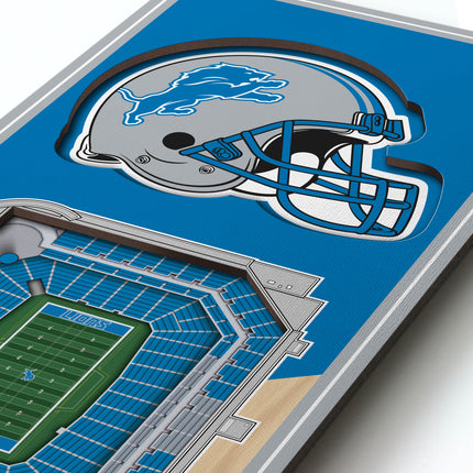 Detroit Lions 3D Stadium 6x19 Banners