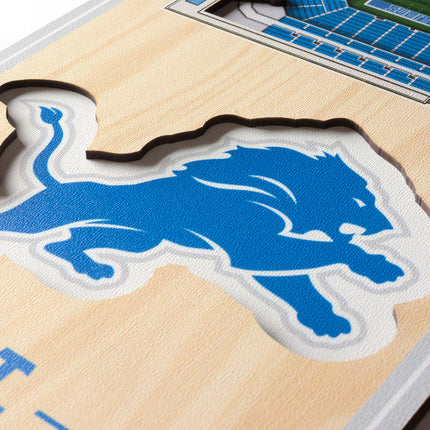 Detroit Lions 3D Stadium 6x19 Banners