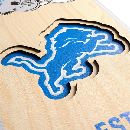 Detroit Lions 8x32 3D Stadium Banner