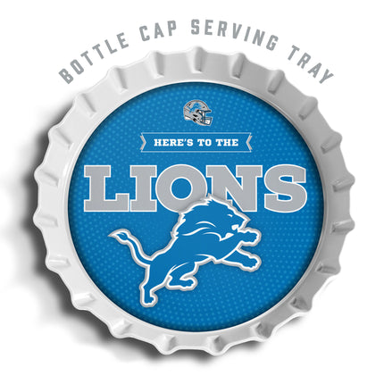 Detroit Lions Bottle Cap Serving Tray