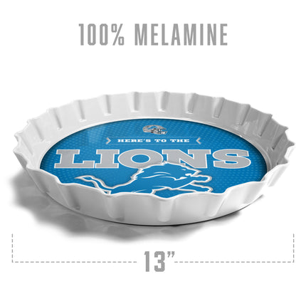 Detroit Lions Bottle Cap Serving Tray