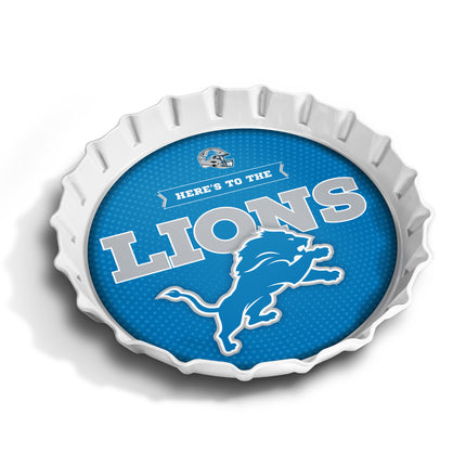 Detroit Lions Bottle Cap Serving Tray