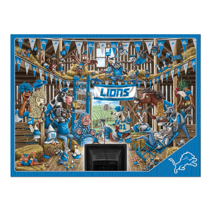 Detroit Lions Barnyard Fans Puzzle - 500 PC